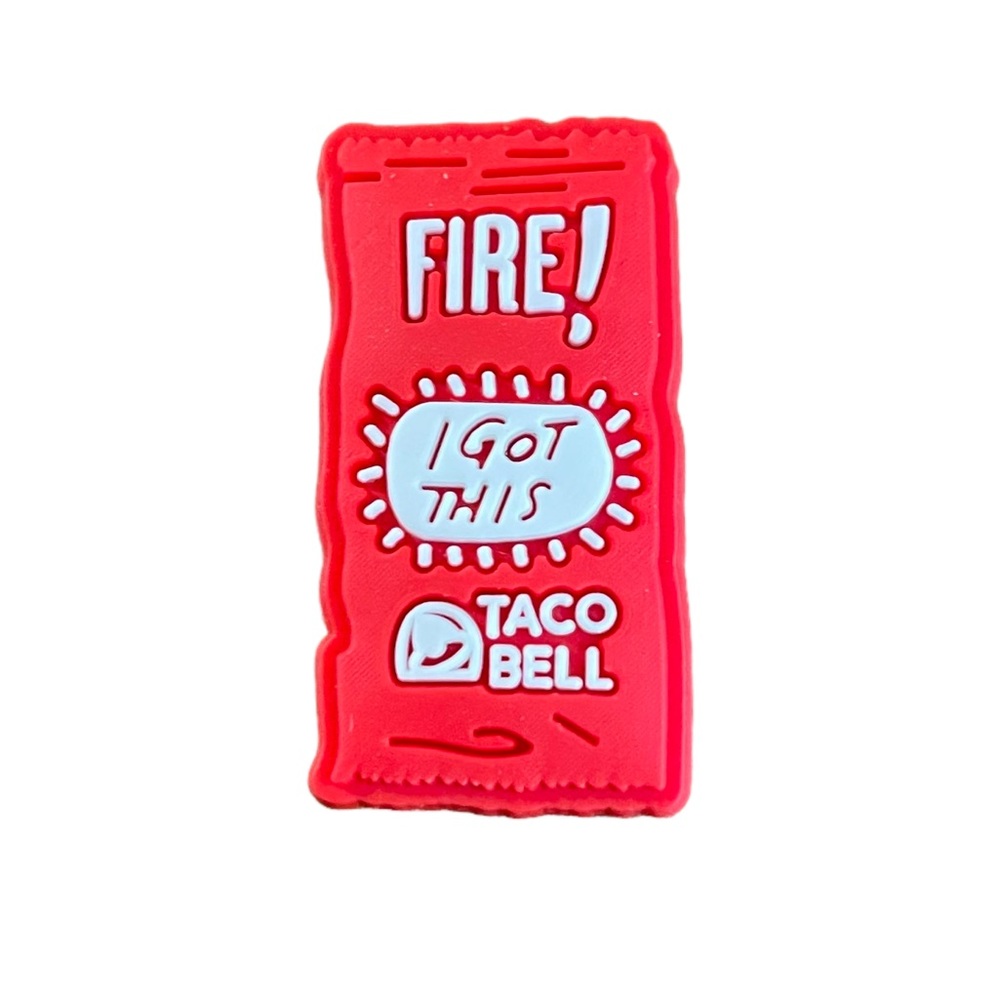 Taco Bell Fire Sauce Croc Charm